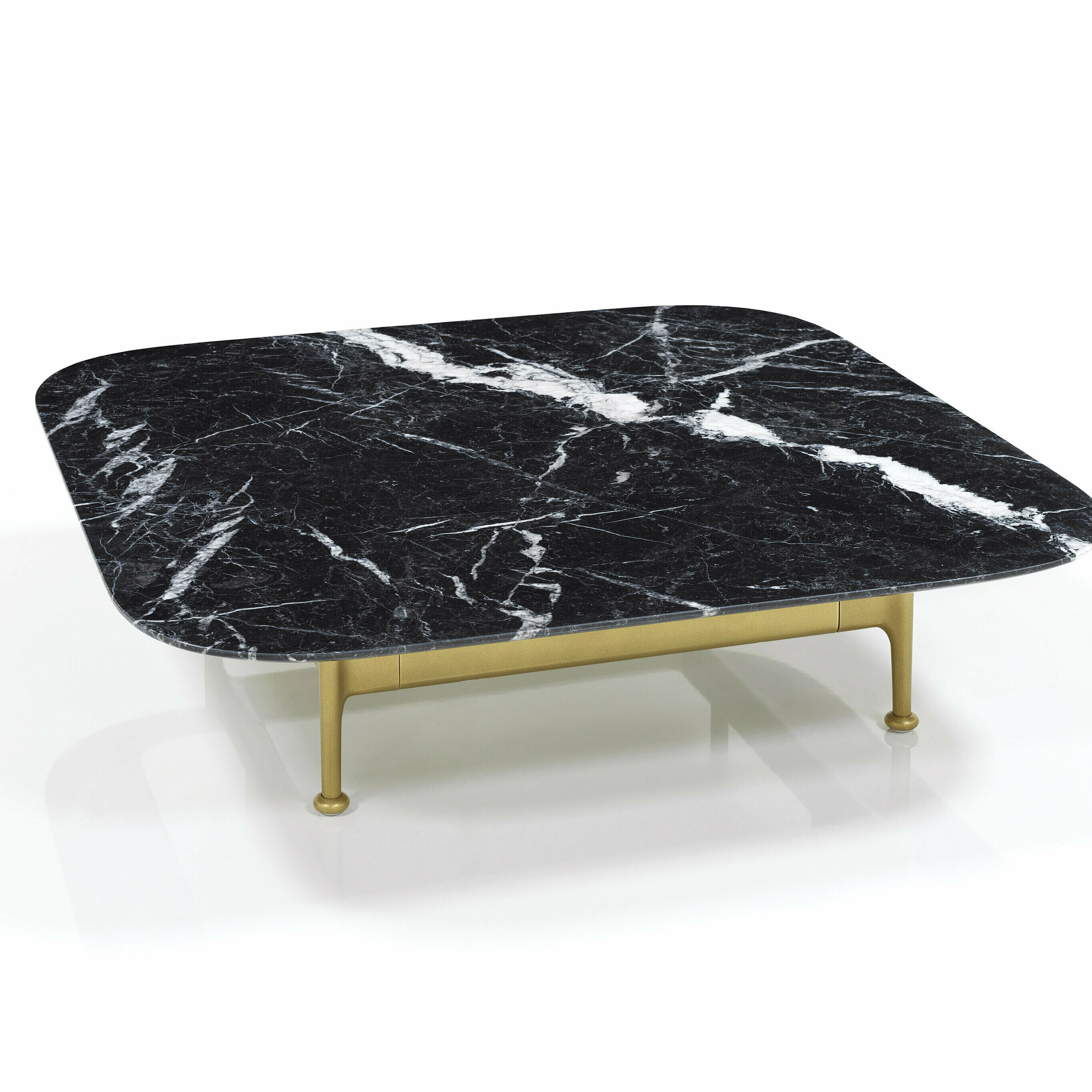 quadratischer Andes Tisch mit Marmorplatte
