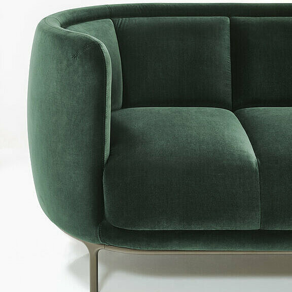 armrest detail green Vuelta sofa