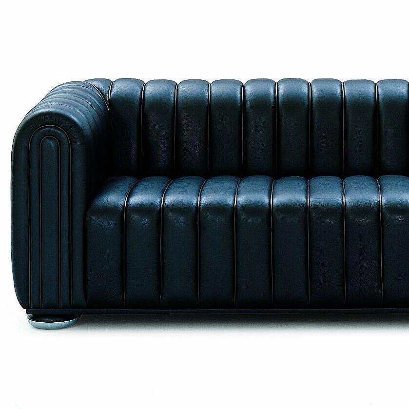 ausdrucksstarker Club 1910 Sofa in schwarzem Leder
