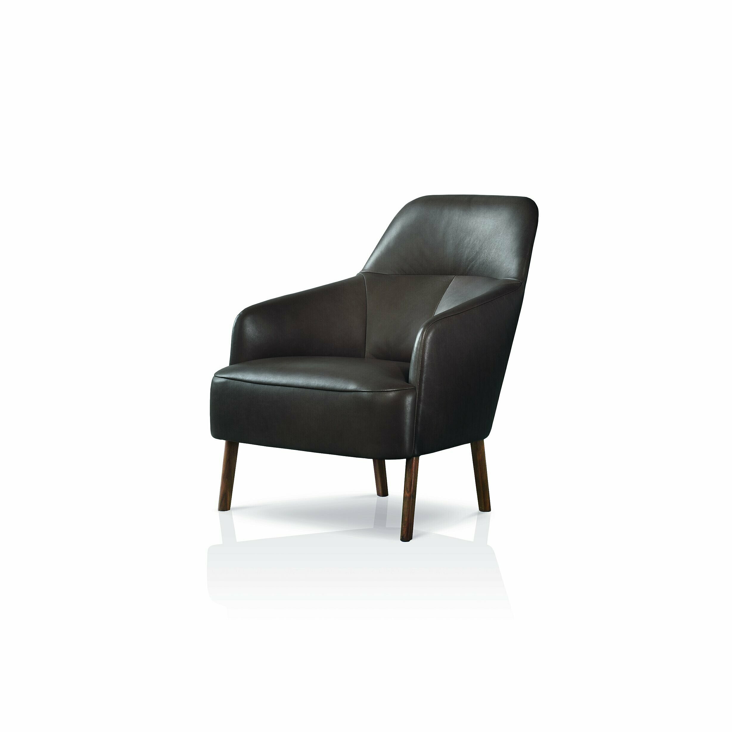 Mono armchair in brown Natural umbra leather