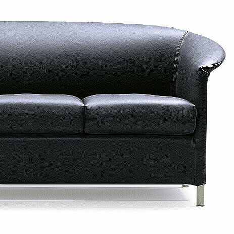 three seater Aura leather sofa