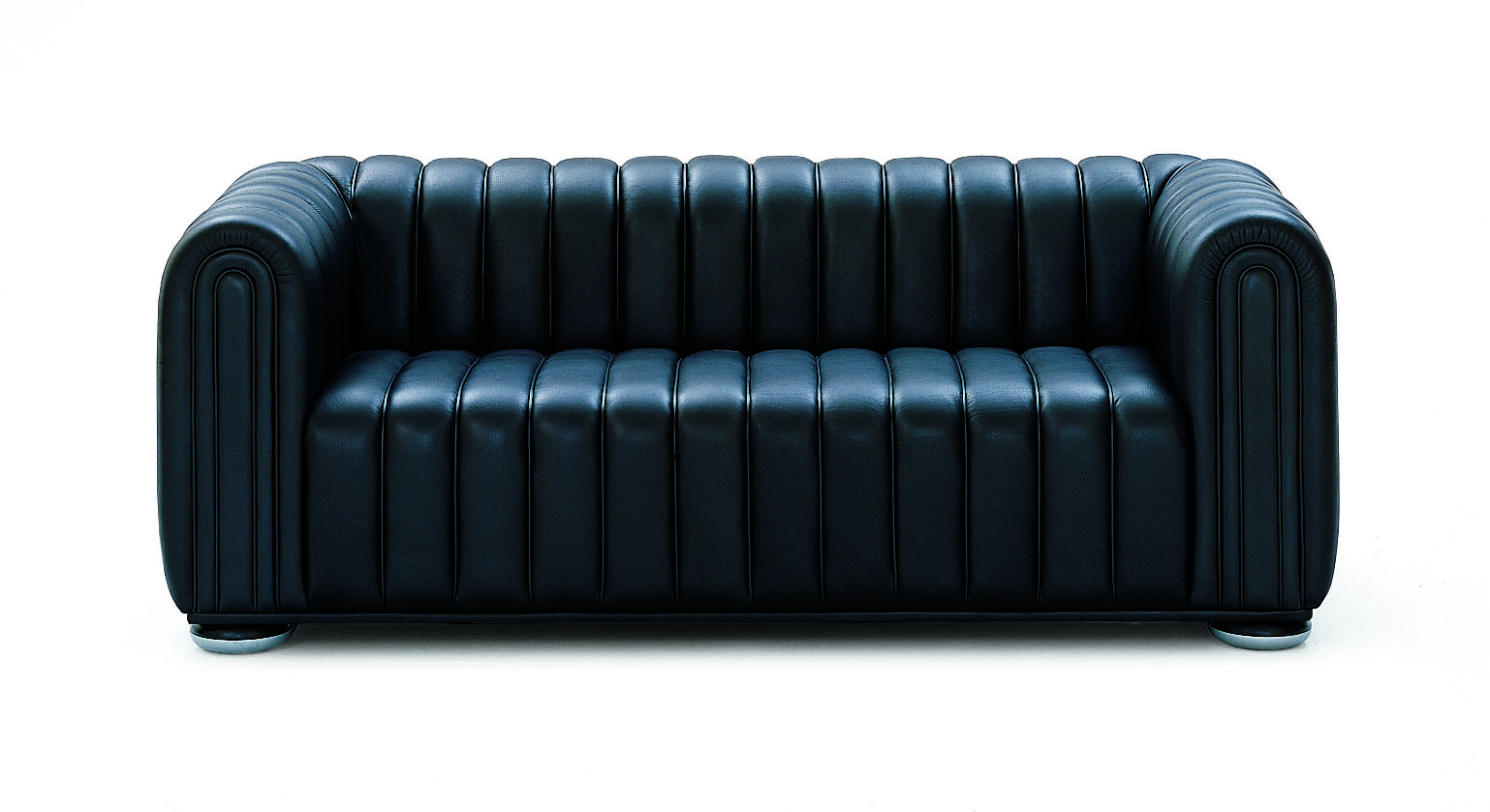 ausdrucksstarker Club 1910 Sofa in schwarzem Leder