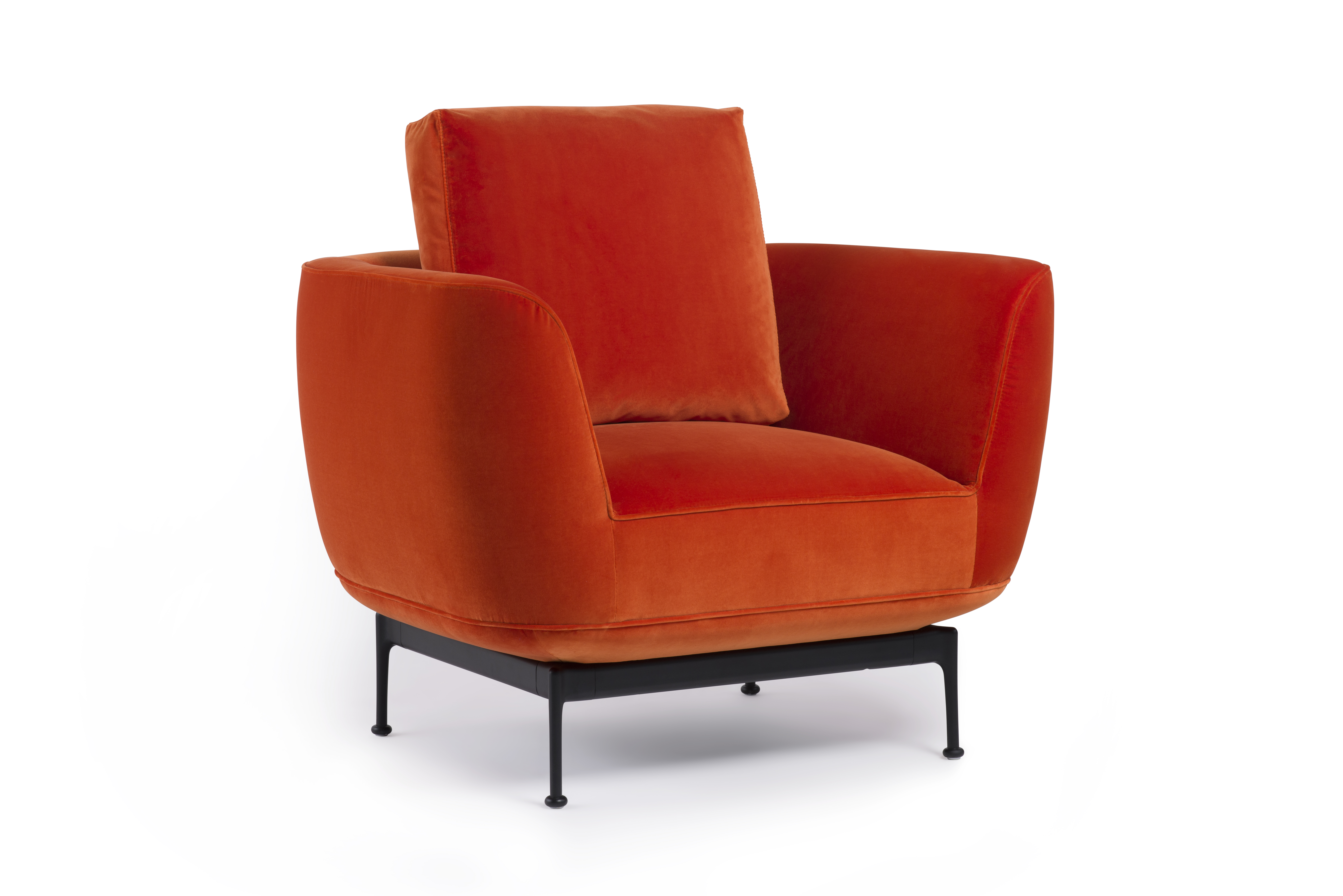 oranger Polstersessel, Fauteuil, Luca Nichetto, Andes Sessel